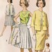 Vintage 1962 Simplicity 4400 UNCUT Sewing Pattern Misses' Blouse, Jacket and Skirts Size 18 Bust 38