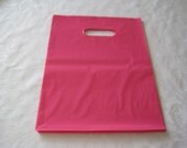 Pink Plastic Retail Merchandise Gift Bags 12 x 15  Pack of 50
