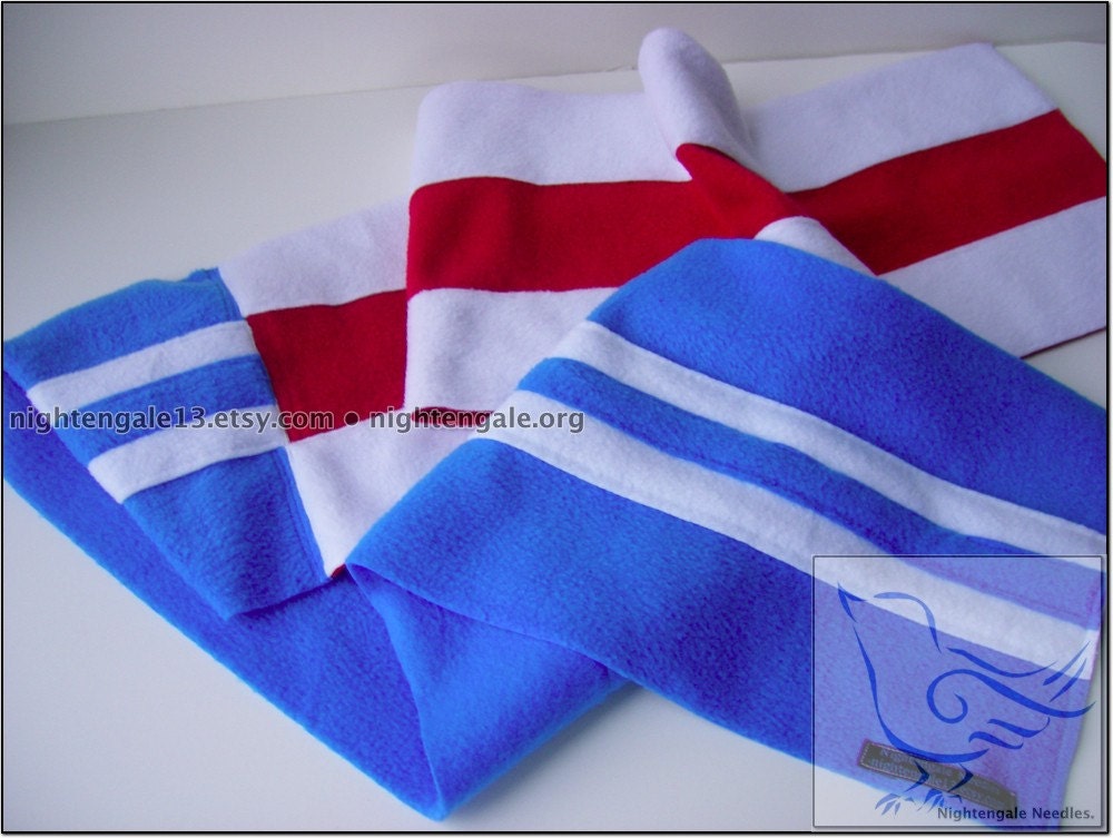 Team Stripe Scarf - XXL XXSoft Fleece - Your Team, Your Colors