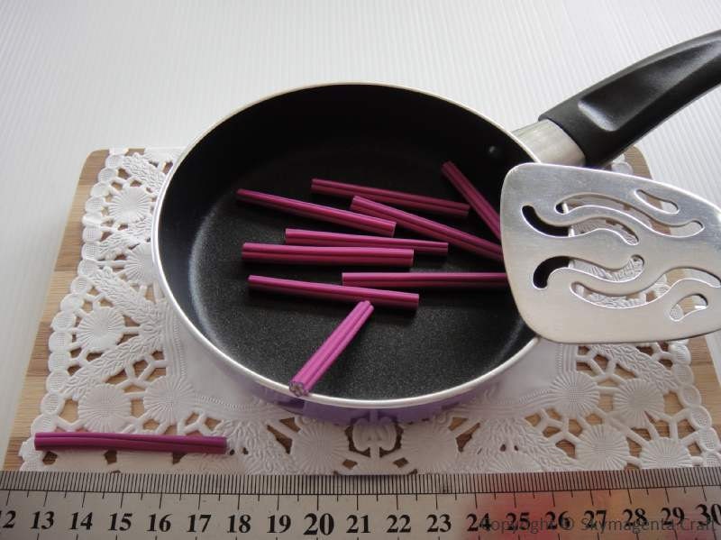 10 Pieces FLOWER polymer CLAY CANE - 50 mm x 5 mm (00574)