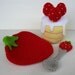 Crochet Pattern - STRAWBERRY TEA SET- Toys - pdf
