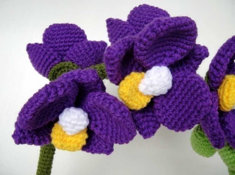 Crochet Pattern - ORCHID - Flower / Plant - PDF