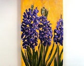 Purple Hyacinth Impasto Oil