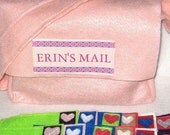 Little Miss Mailgirl, Pink Personalized Mail Bag and Mail, Your Child's Name and Address on Mail and Mail Bag