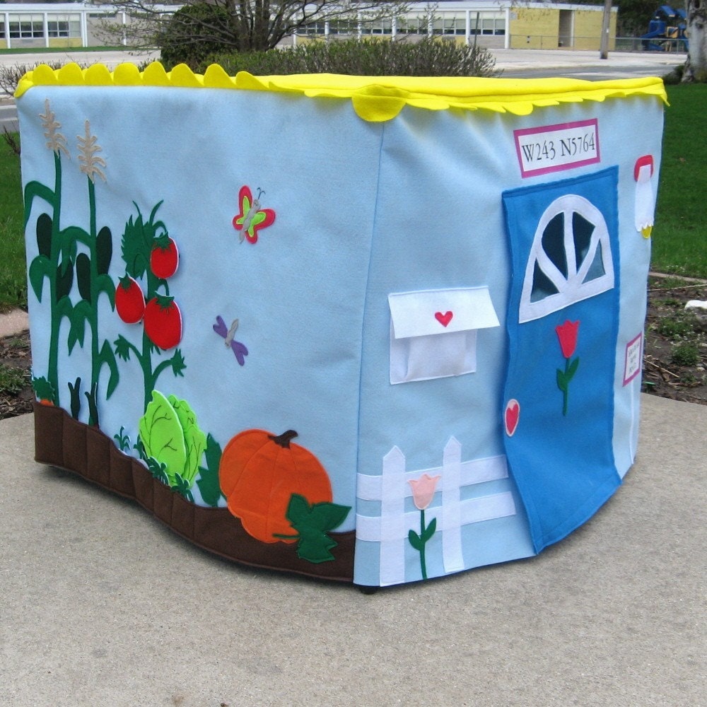 Sunshine Garden Card Table Playhouse, Personalized, Custom Order