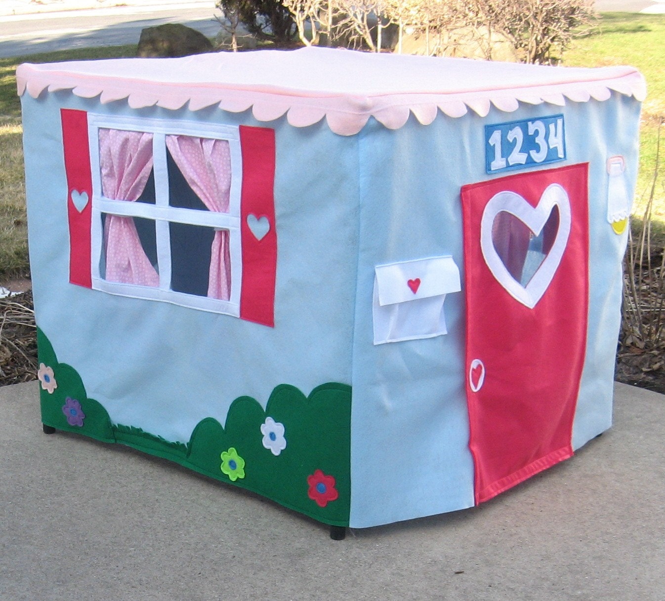 The Perfect Card Table Playhouse, Light Blue, Custom Order