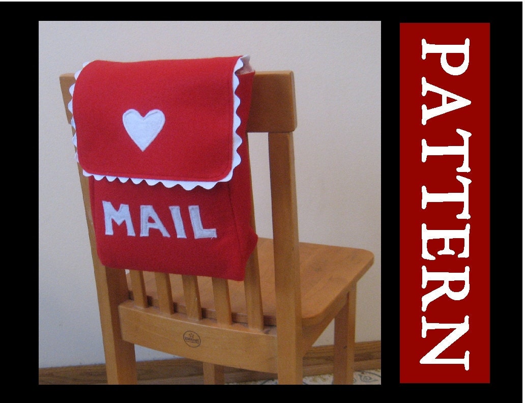 Mailbox Chair Backer Pattern, INSTANT Download, Digital File ebook, Sew it Yourself, Includes Full Alphabet Set