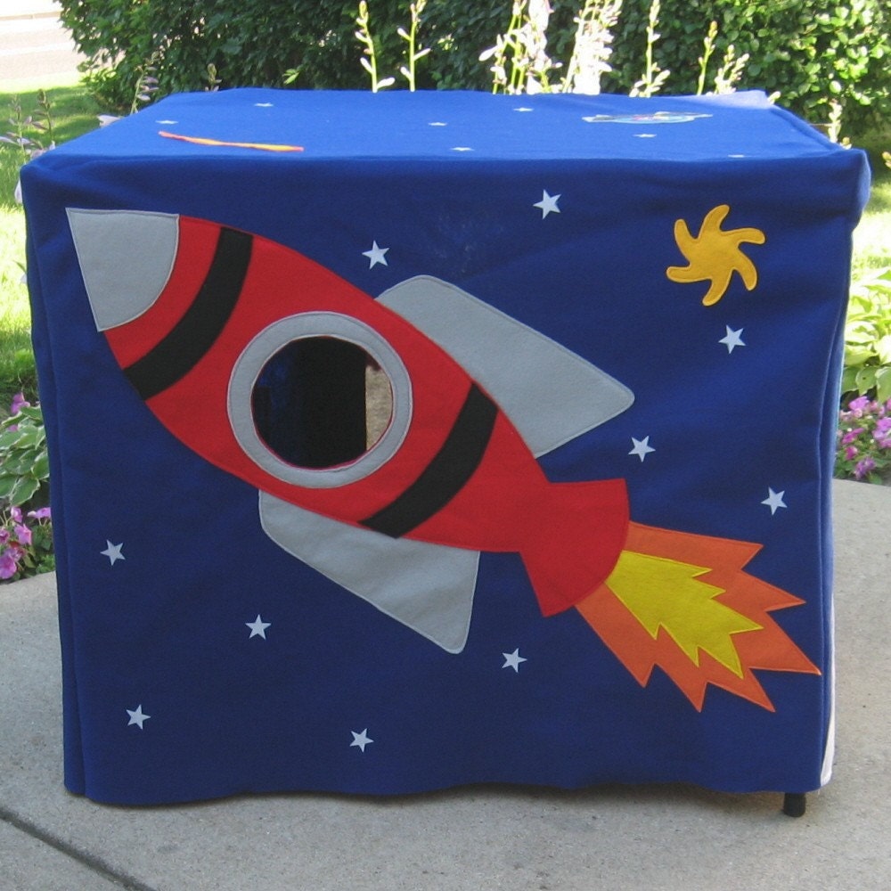 Outer Space Card Table Playhouse, Personalized, Custom Order