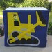 Felt Card Table Playhouse, Construction Site, Personalized, Custom Order