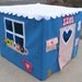 Card Table Playhouse Pattern, Deluxe Edition, eBook Instant Download, sew playhouse seen on the Today Show, LOTS of pictures, over 40 pages