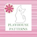 Animals, Birds, Fish and Bugs, Instant Download eBook Pattern for Playhouses, Wearable Art, Tote Bags, 29 patterns