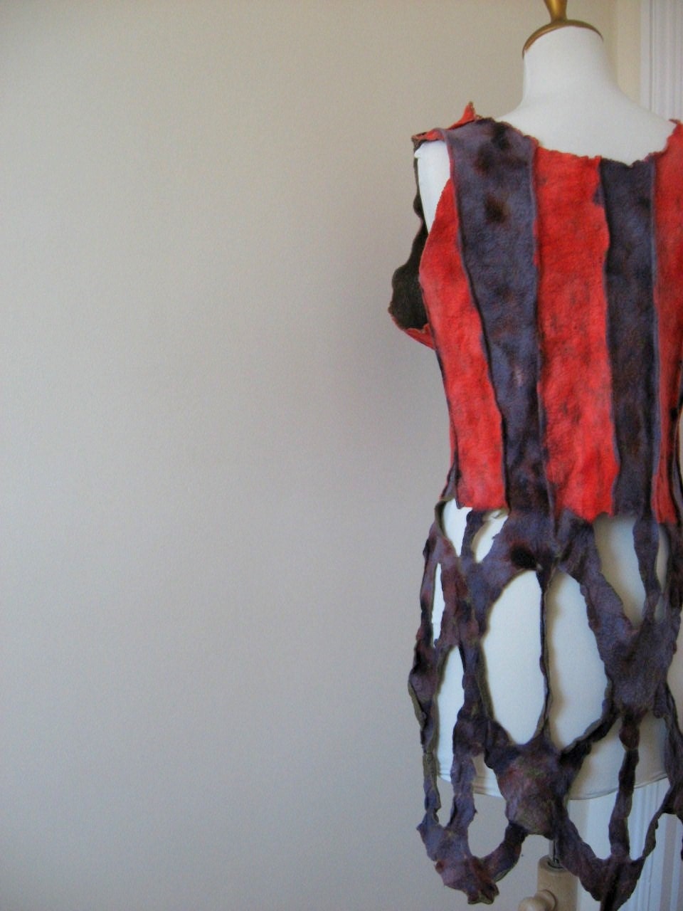 Felted Tail Vest - Reversible