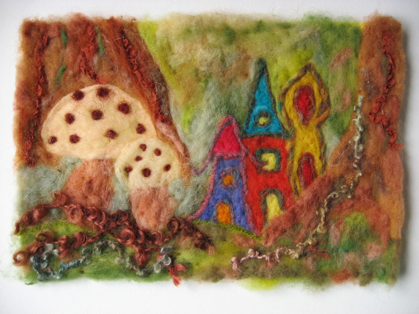 Felted Picture - Fairyland