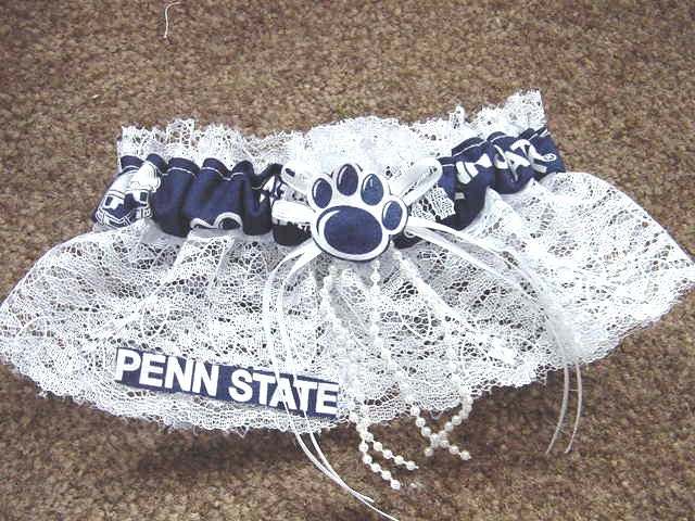 Penn State Nittany Lions College Wedding Bridal Garter Keepsake Prom