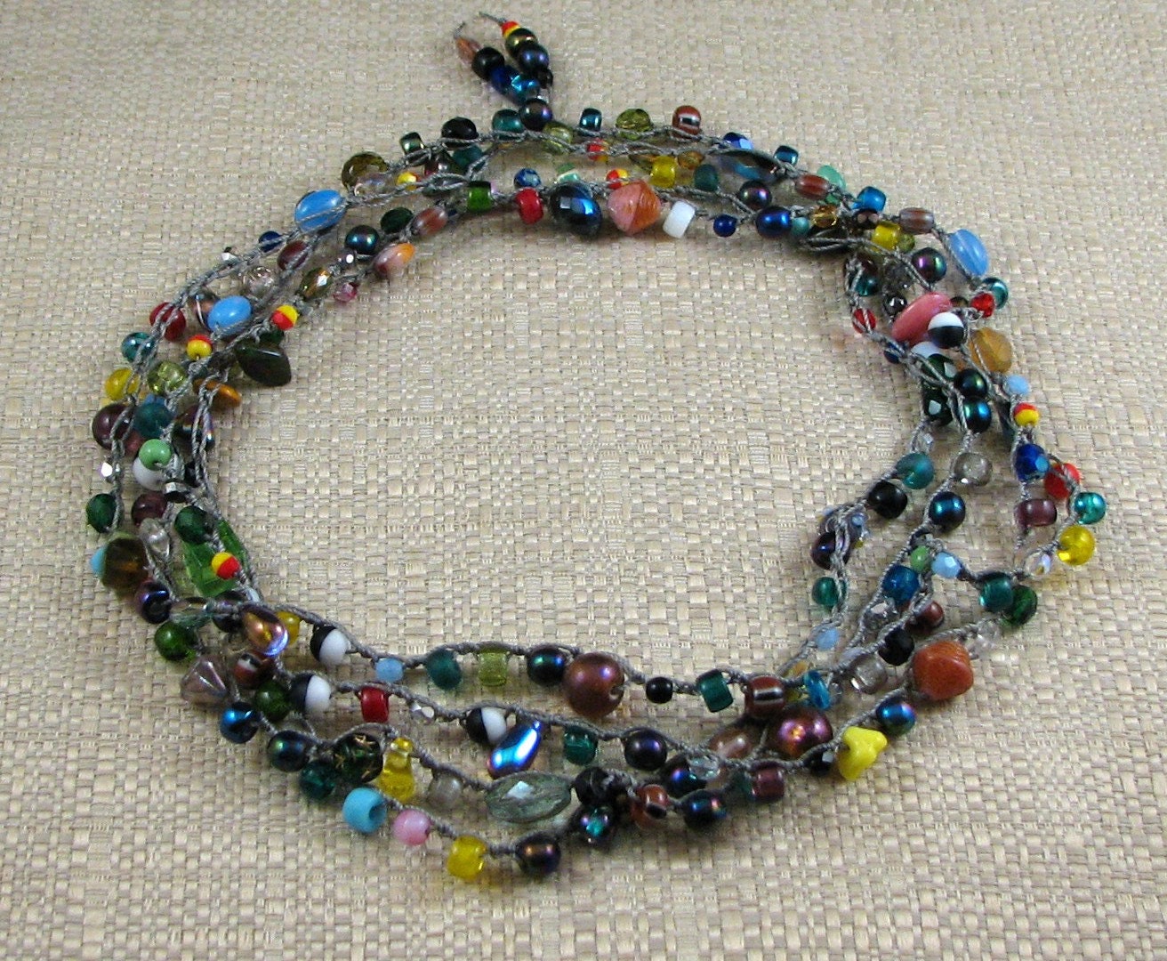Confetti Chain Stitch Necklace Kit