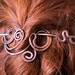 Copper Hair Clip/ Antiqued/ OOAK/ "Kelli"