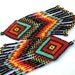 MADE To ORDER Indian Style Rainbow Colored Fringed Brick Stich Seed Beaded Earrings