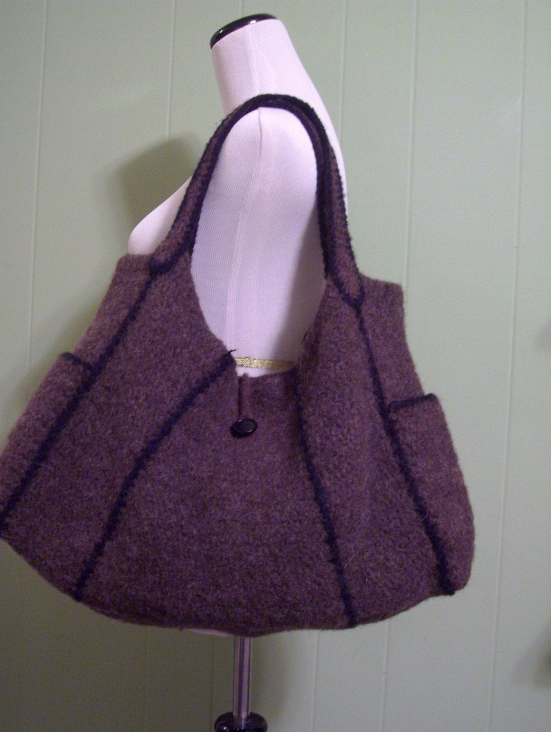 PATTERN - Chika Modular Felted Bag Pattern- PHOTO TUTORIAL - Felted Purse Pattern