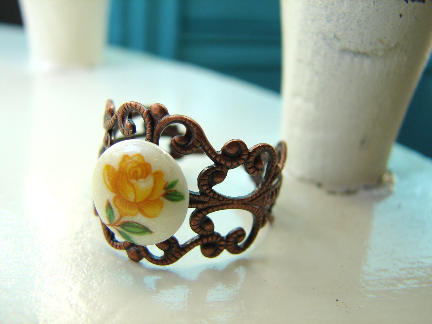 Yellow Rose Ring