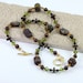 Tiger Iron Bracelet Topaz Amethyst Olive Crystal Gemstone Vermeil Toggle Clasp