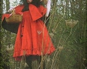 Mini Cape Little Red Riding Wolf Adult Halloween Costume-Made to Order