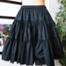 Gothic Loltia Petticoat Black Cotton Medium Fluff-Custom to your size XS,S,M,L,XL,XXL
