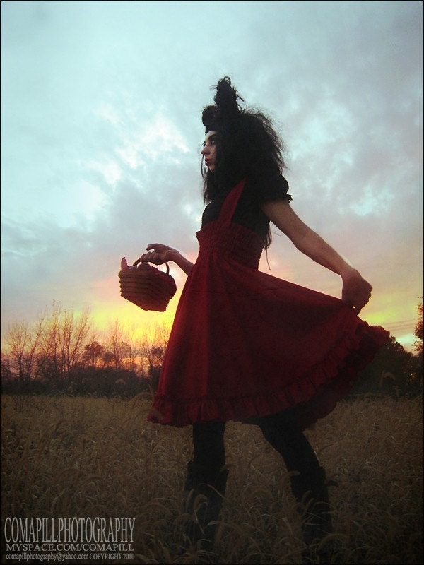 Little Red Riding Wolf Gothic Lolita Jumper- Custom to your size