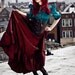 Plus Steampunk Skirt in Red Taffeta Long - Custom to your size 3X-5X
