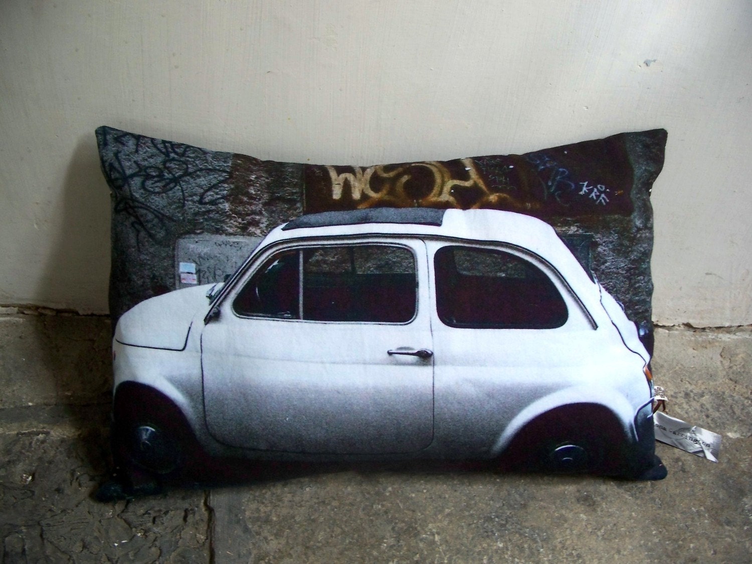 Italian Fiat 500 Cushion