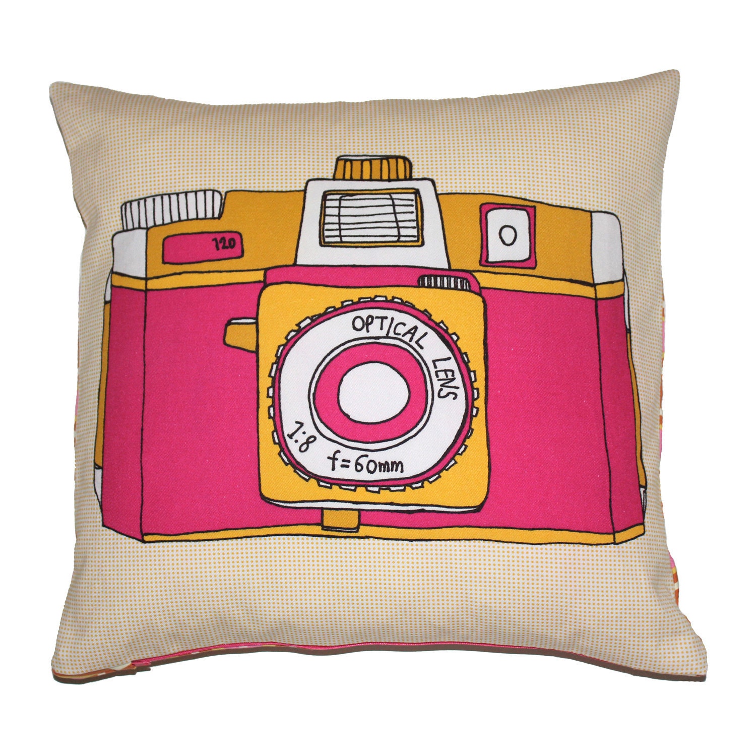 Holga Camera Illustration Cushion