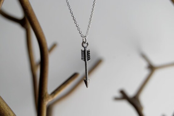 Little Silver Arrow Necklace