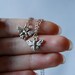 Teeny Tiny Silver Bee Charm Necklace
