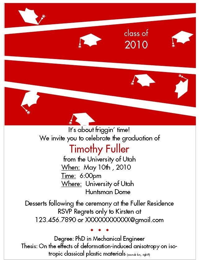 PRINTABLE DIGITAL FILE-- School Graduation Invitation (customize with your school color) Il_570xn