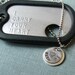 i carry your heart Military Stainless dogtag and sterling BRACELET