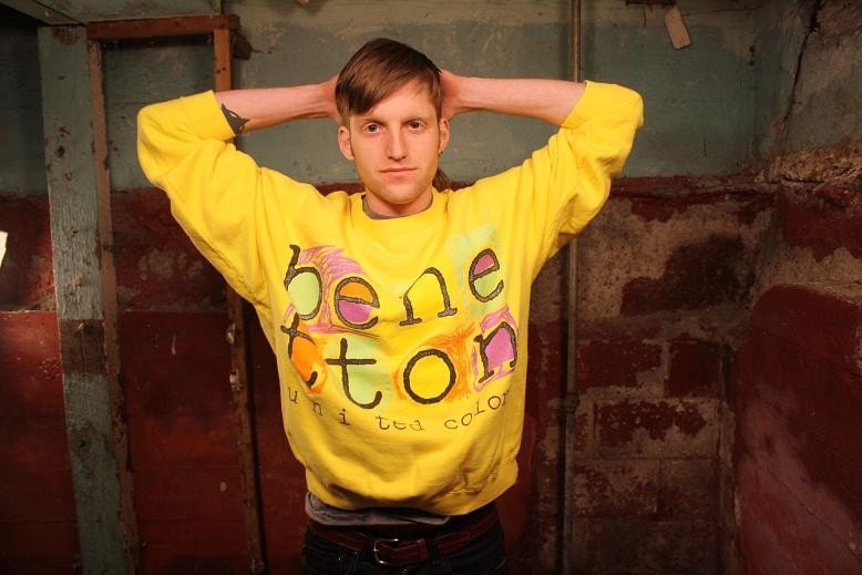 Benetton - Yellow Funky Man Sweatshirt - XL