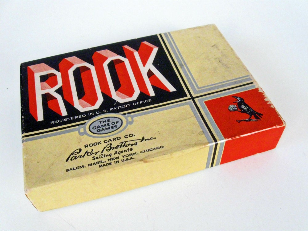 vintage WWII era Rook card game - 1940s