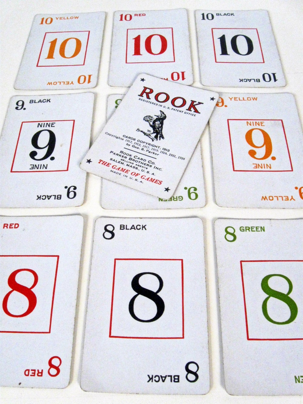vintage WWII era Rook card game - 1940s
