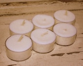 soy paraffin tea light candle wax Winter Garden