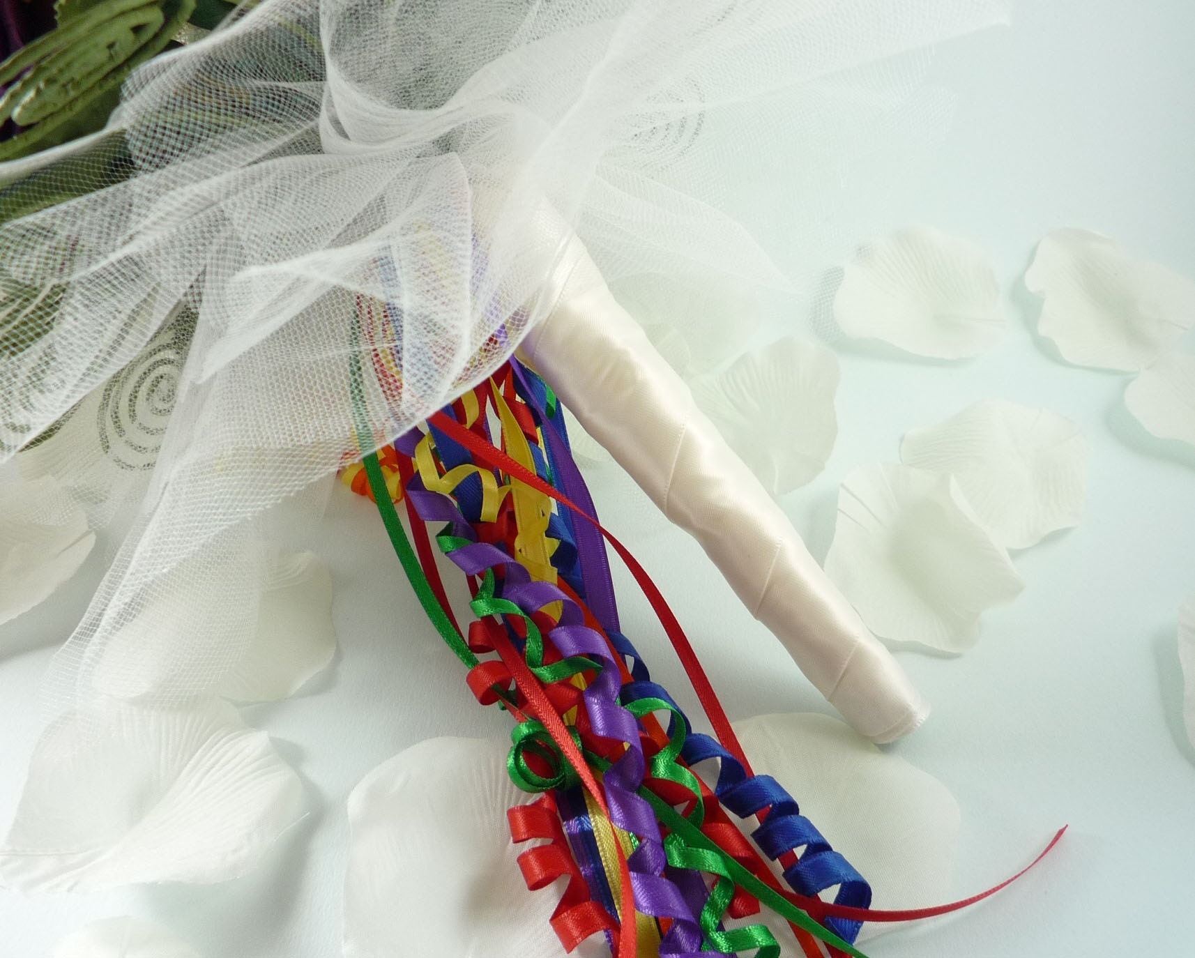 Origami Wedding Bouquet, Bridal Bouquet - Over the Rainbow Style (X-Large size), Butterfly Bouquet, Rainbow Wedding