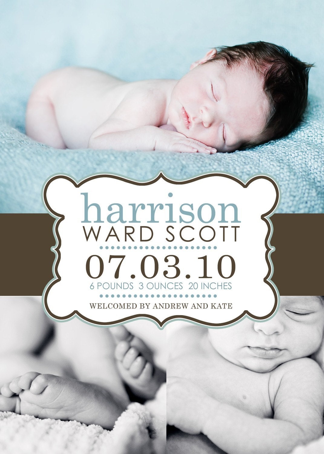 photo birth announcement - the harrrison.
