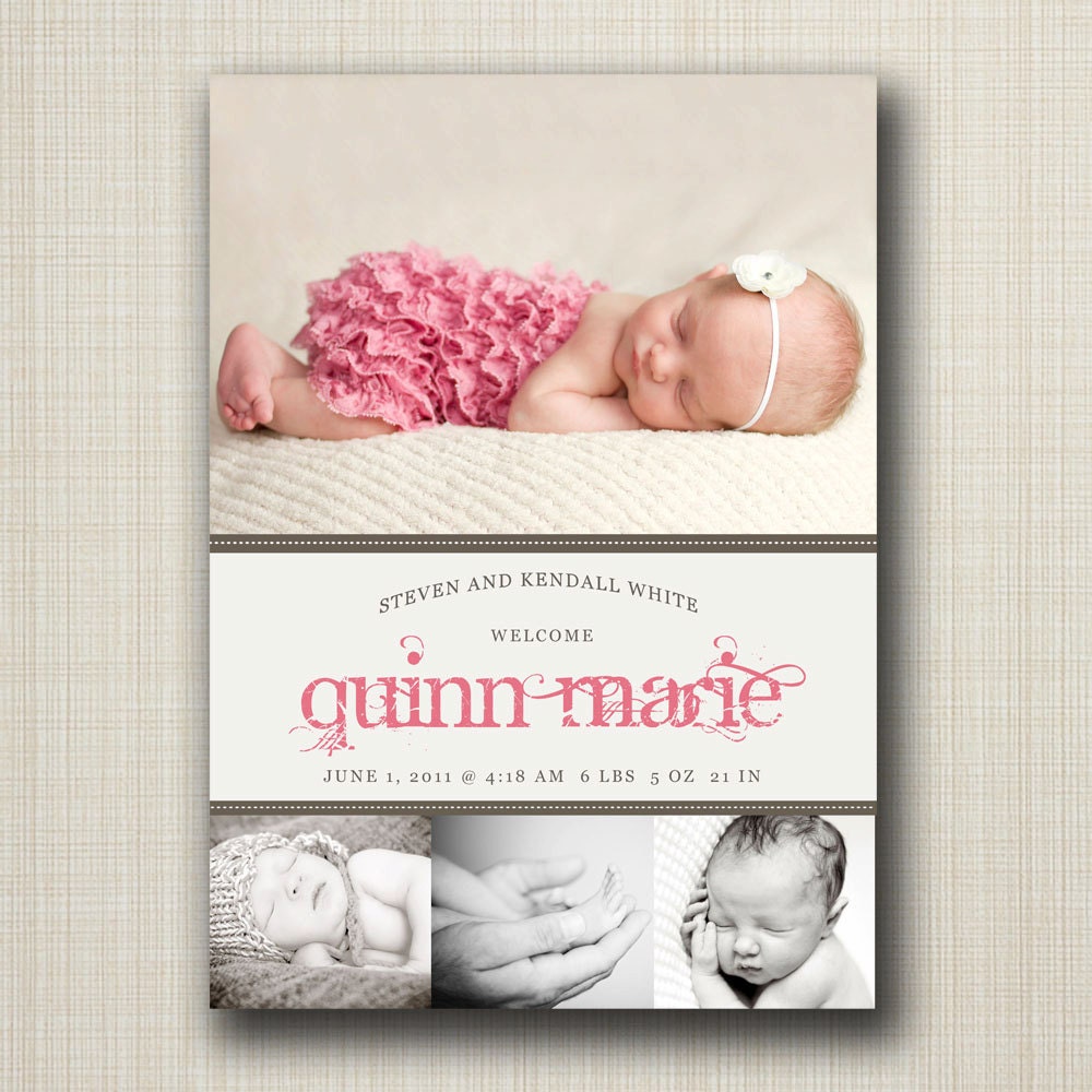 birth announcement - ooh la la.