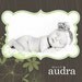 custom photo birth announcement - mod flora.