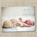 custom baby photo birth announcement - modern
