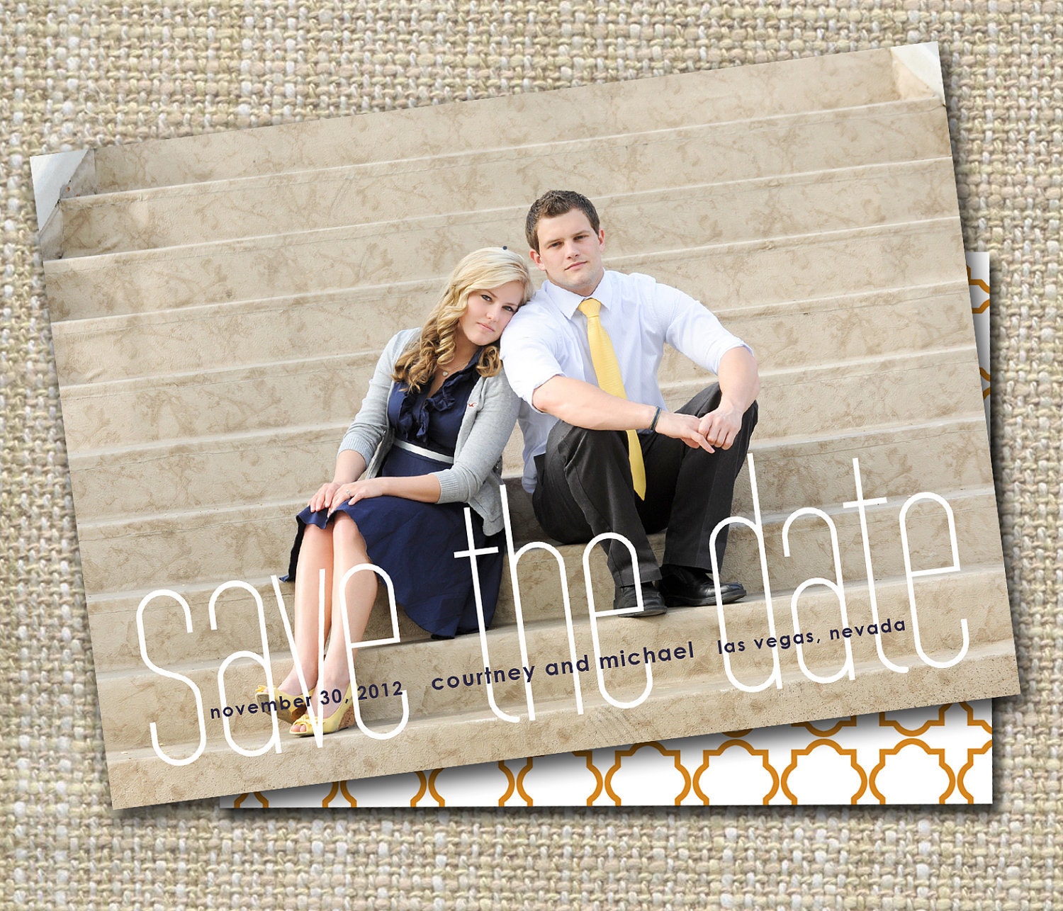 photo save the date - it must be love.