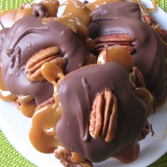 Pecan Caramel Chocolate Turtle Clusters 2 Turtles Il_570xn