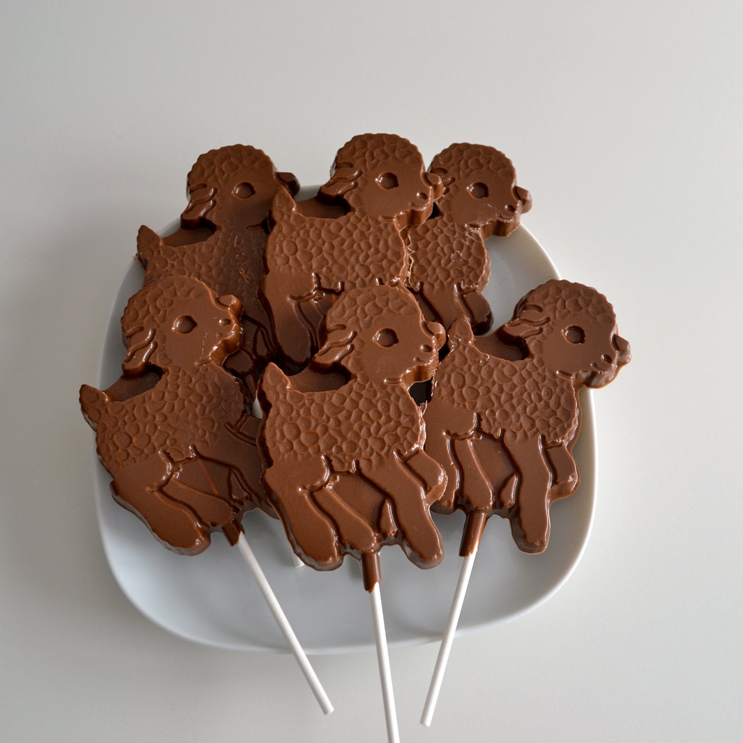 Chocolate Lamb Lollipops 12 Lollipops