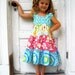 Girls Blue Dress - Turquoise Dress - Beach Dress