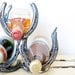 Handmade Horseshoe Wine Rack / 3 Bottle Holder