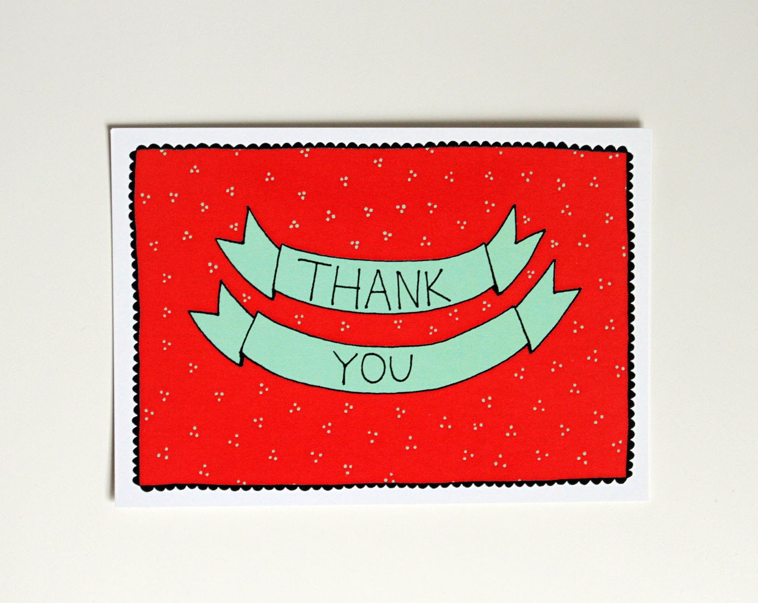 thank you card set of 4