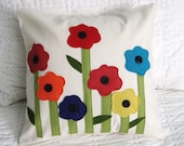 Spring Poppies Pillow Cover